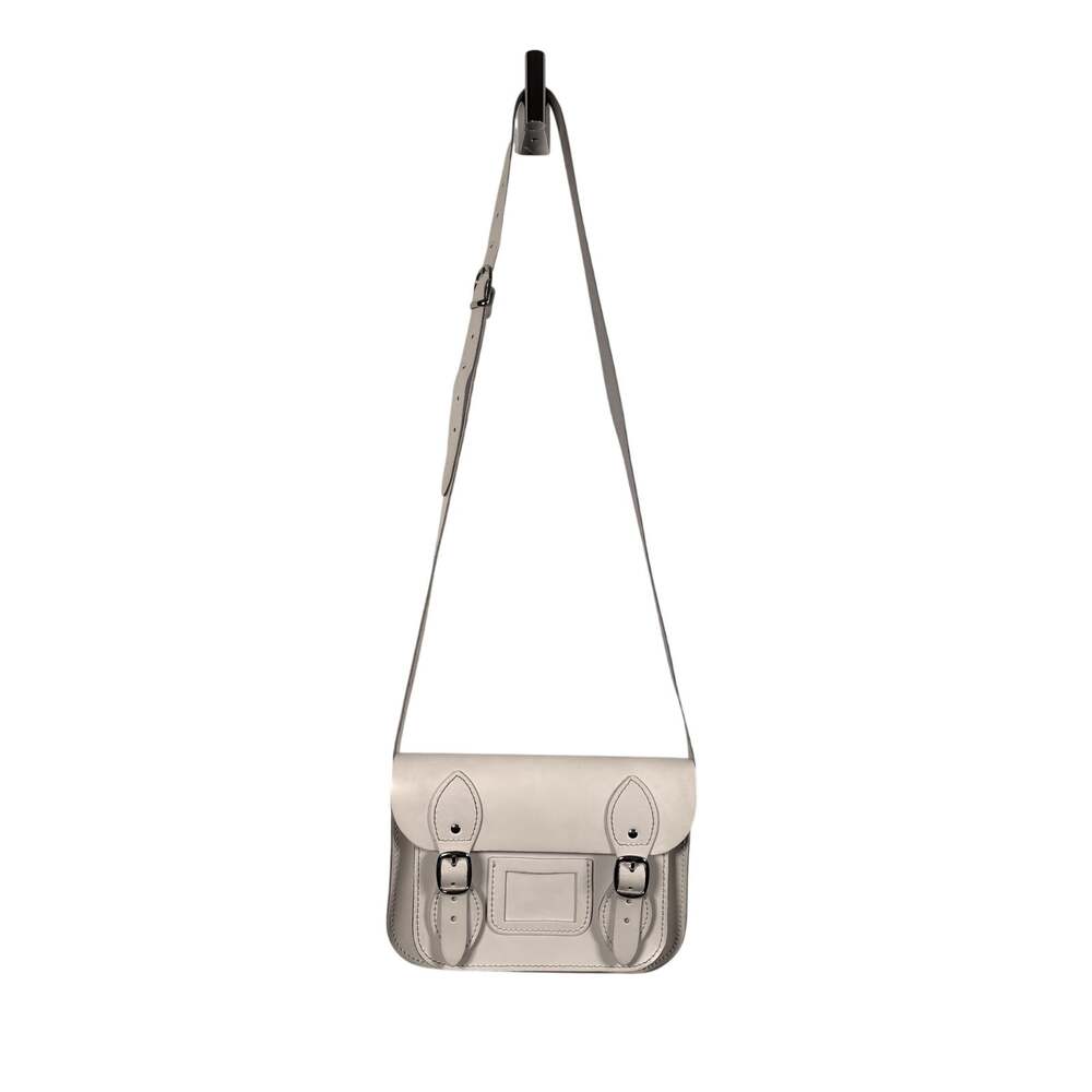 Stella Rittwagen Satchel Bag Womens White Cream Leather Crossbody Made in Spain